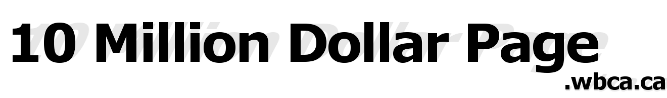 10 Million Dollar Page Logo
